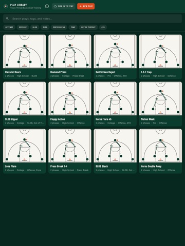 Basketball Play Maker Studio iPad screenshot