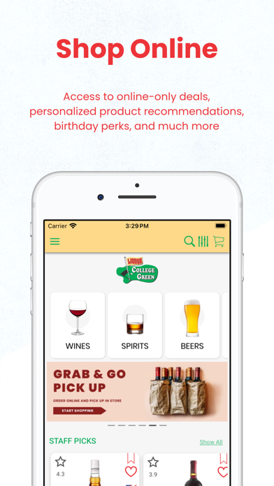 College Green Liquor Screenshot