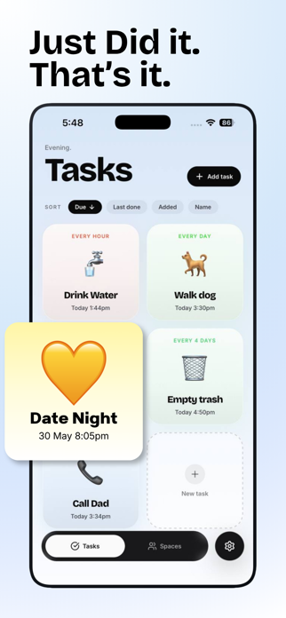 Just Did - Task Tracker Screenshot 1 of 6