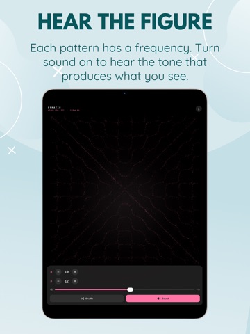 Cymatic: Chladni Sand Plate iPad screenshot