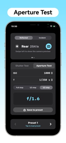 Camera Light Meter Screenshot 2 of 4