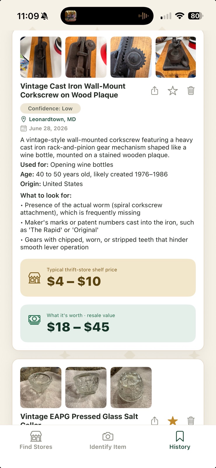 Trove: Thrift Value Finder iphone screenshot 2