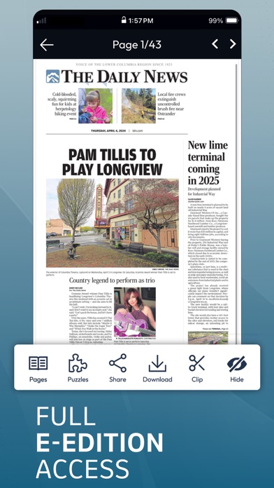 The Daily News of Longview, WA Screenshot