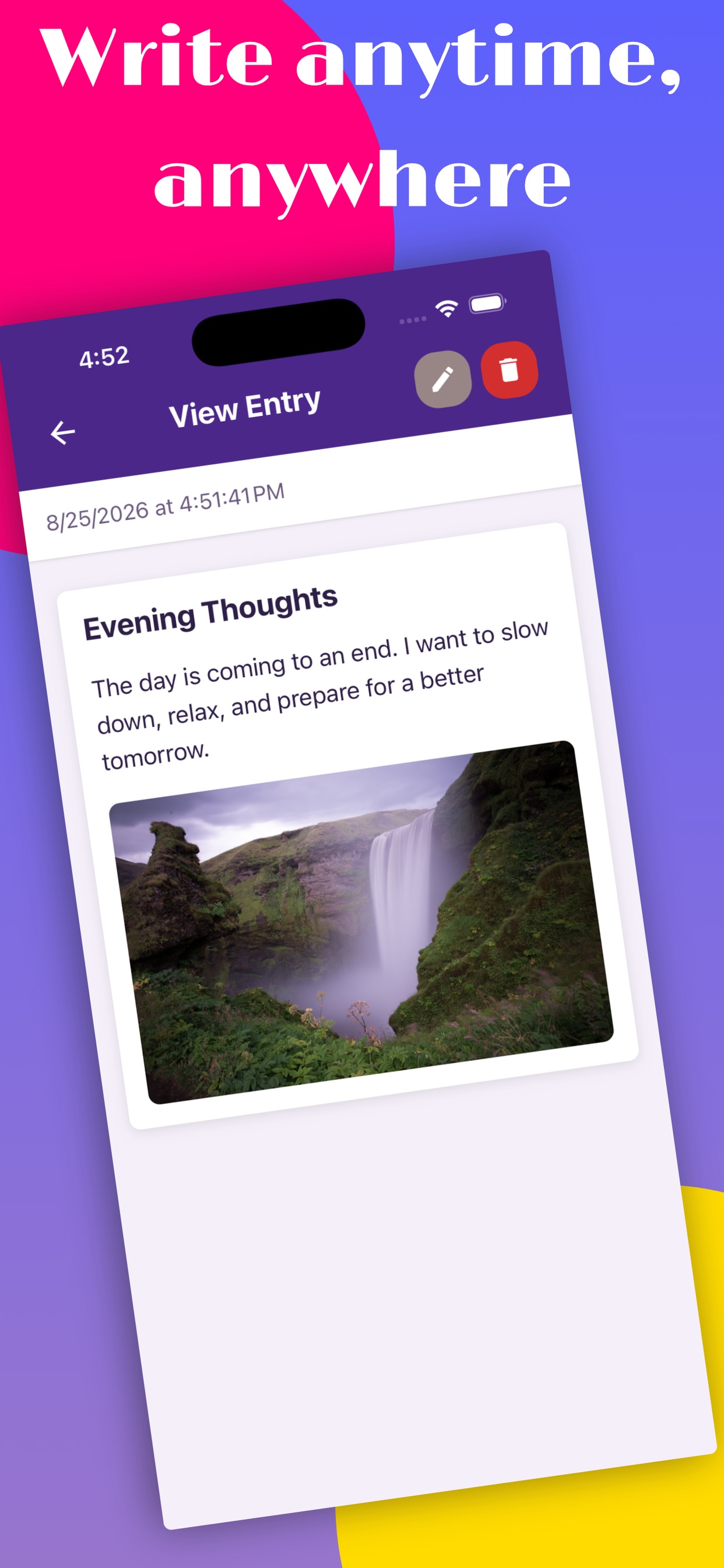 Screenshot 5 of My Journal – Diary & Emotions