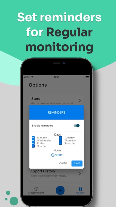 Blood Pressure Monitor Tracker Screenshot