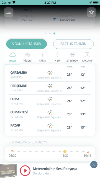 Tarımsal Hava Tahmini Screenshot