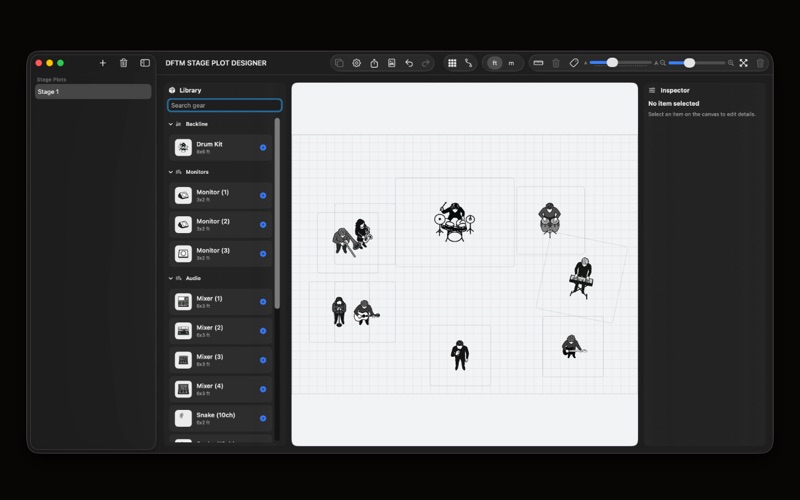 DFTM STAGE PLOT DESIGNER screenshot