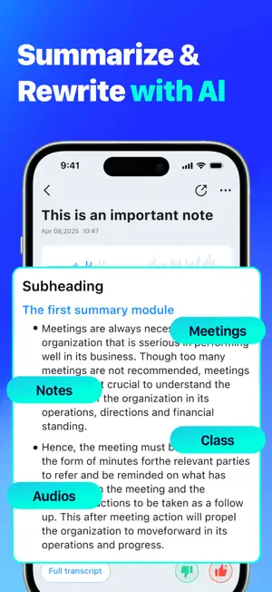 NoteFlow: AI Meeting Notes screenshot 2