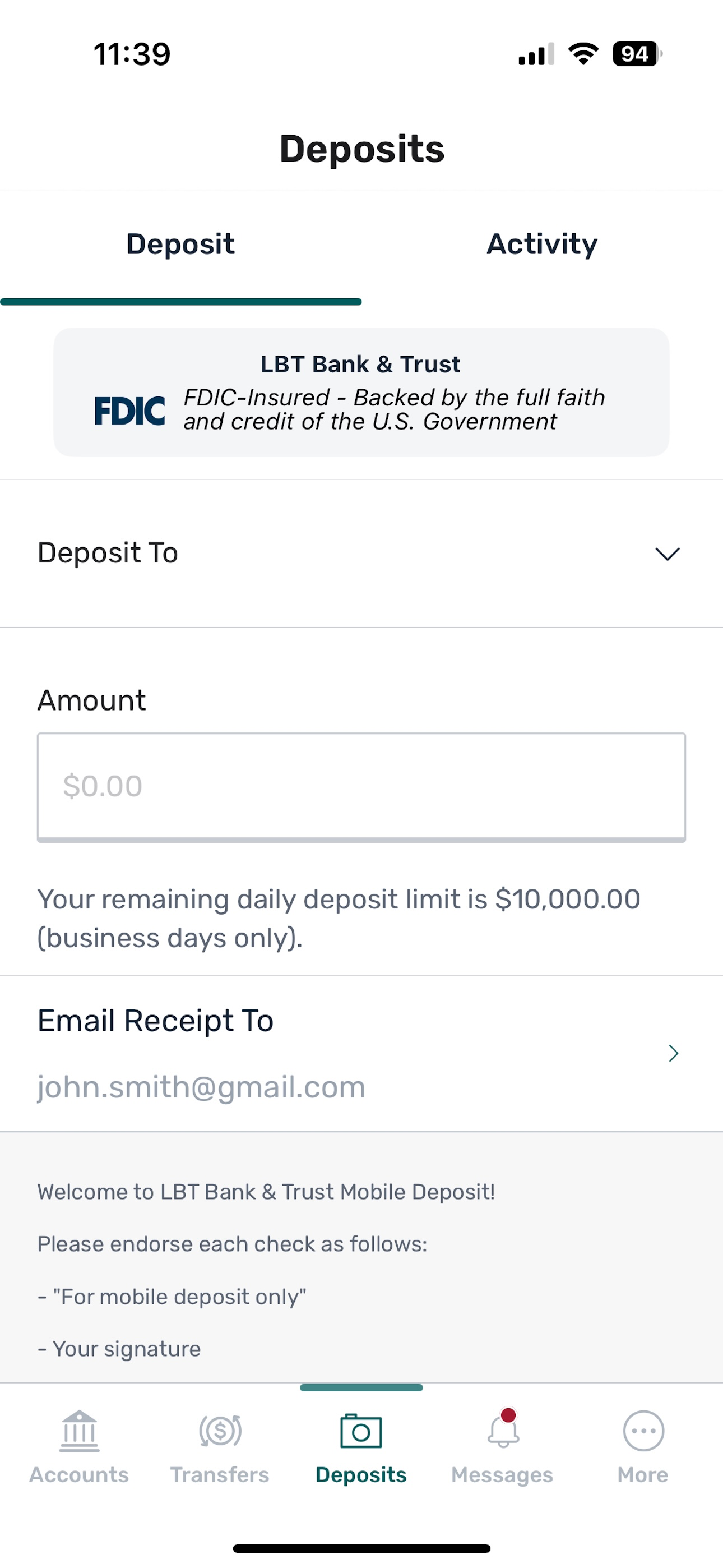 LBT Bank & Trust Mobile screenshot 5