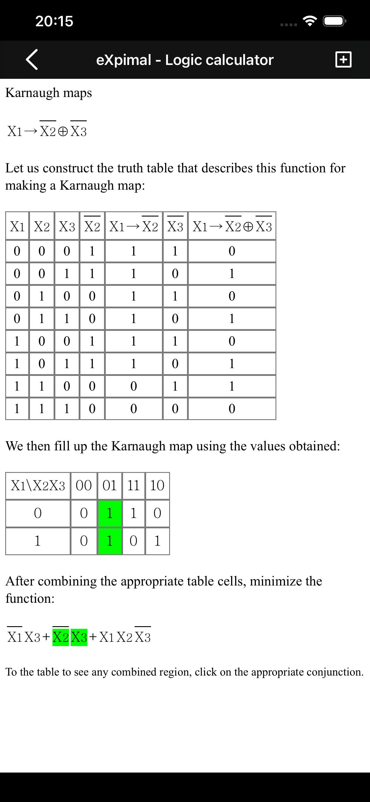 eXpimal - Logic calculator screenshot 6