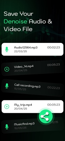 AI ClearMic Bg Noise Remover iPhone screenshot