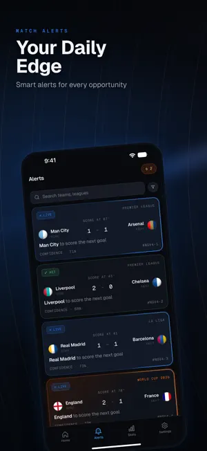 NextGoal - Live Sports Signals screenshot 1