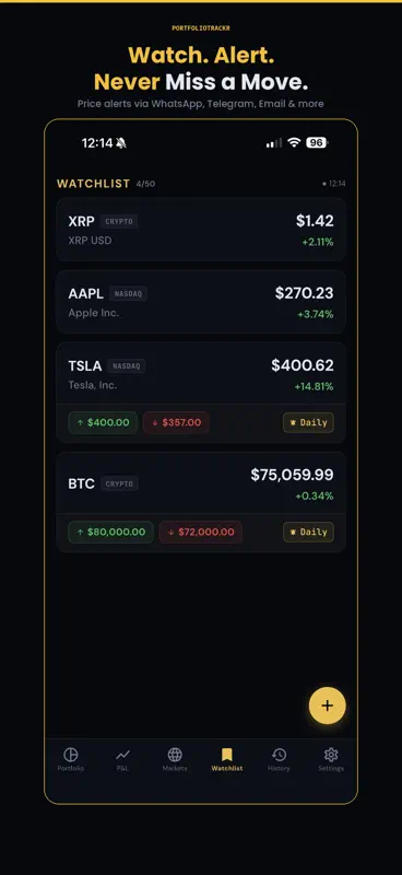 PortfolioTrackr: Stock Tracker screenshot 10 of 10