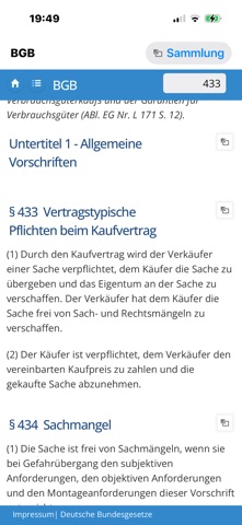 Deutsche Bundesgesetze iPhone screenshot 4