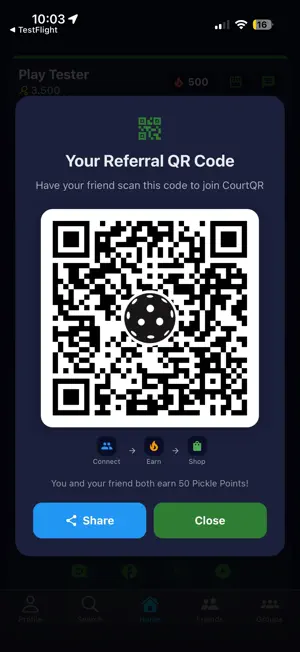 CourtQR screenshot 1