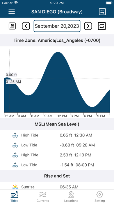 Tides and Currents Screenshot