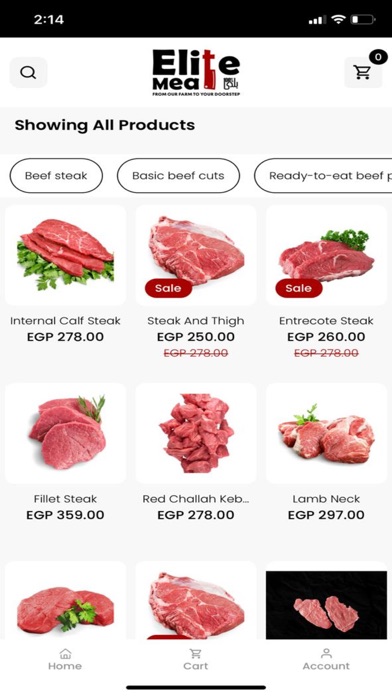 Elite Meat.eg Screenshot