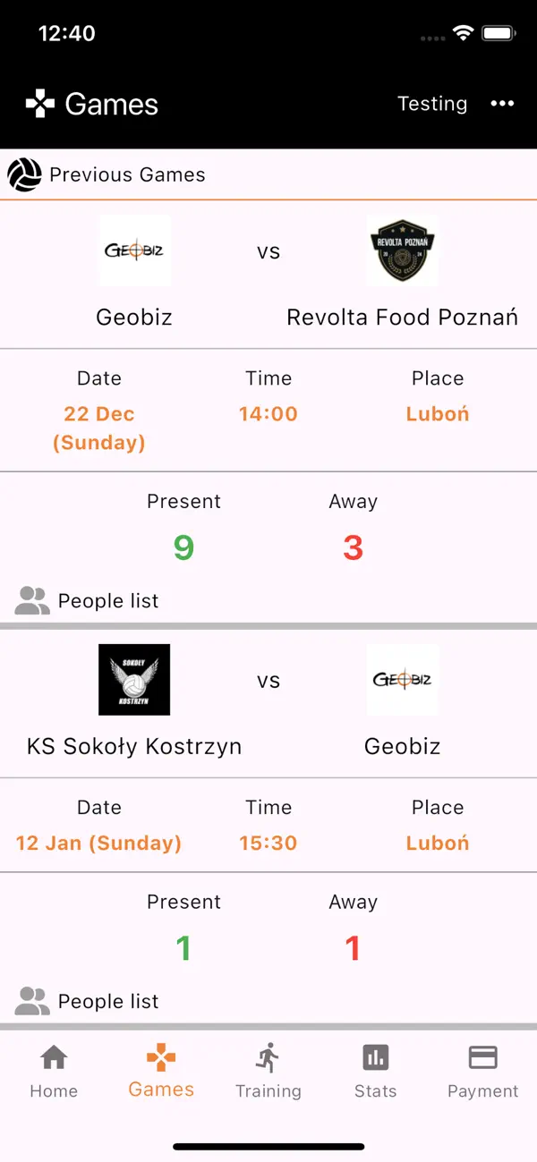 Screenshot #2 pour Geobiz Siatkówka