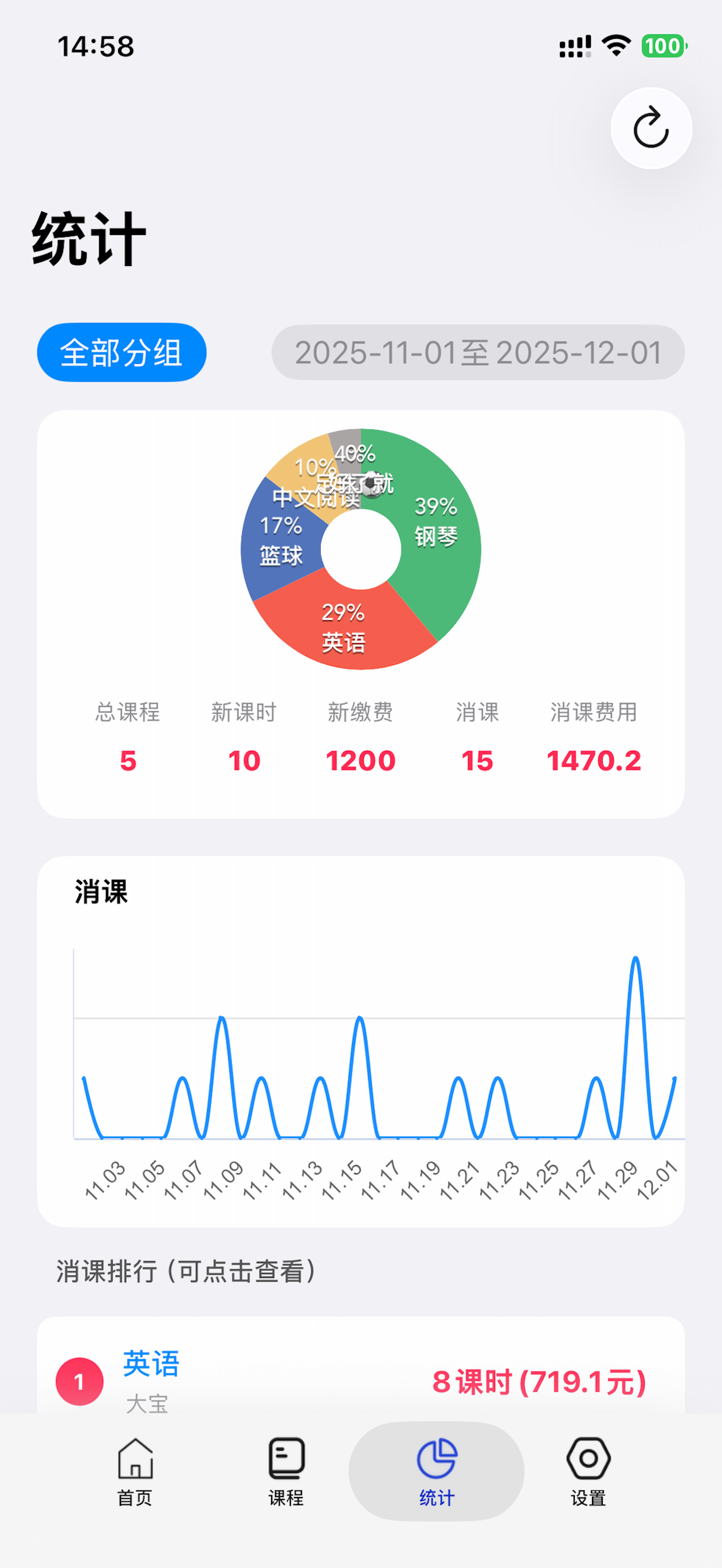 记课时-上课打卡兴趣班课程管理 screenshot 7