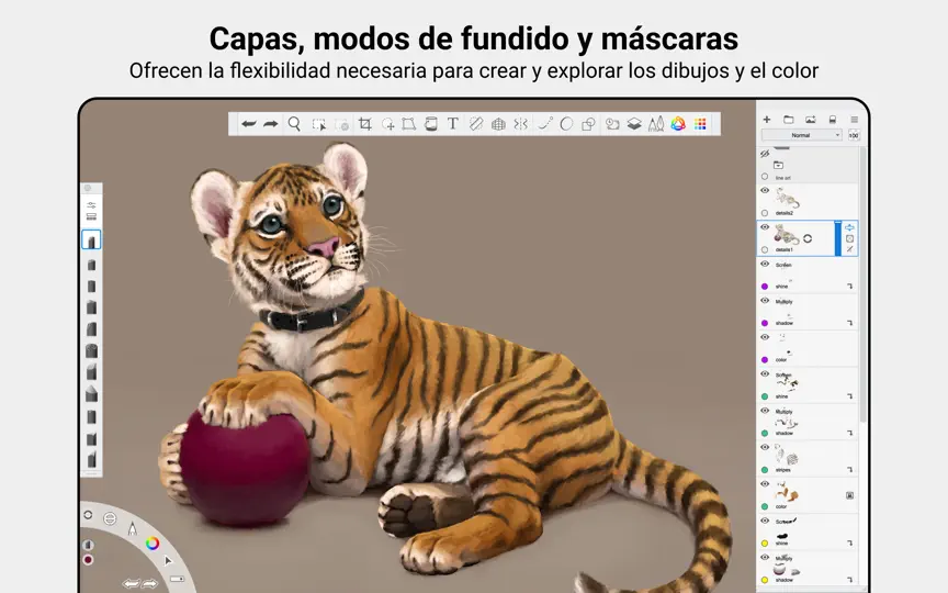 Captura de pantalla de Sketchbook Pro en iPhone 5