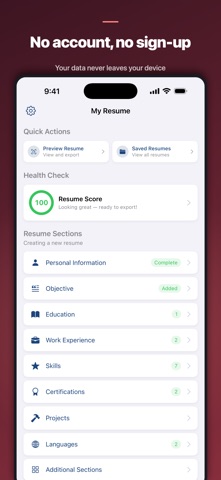 QuickCV Screenshot 5 of 5