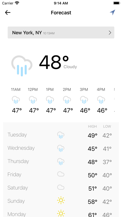 Local Weather Radar & Forecast Screenshot