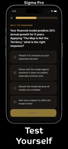 Sigma:Think Like A Billionaire iPhone screenshot