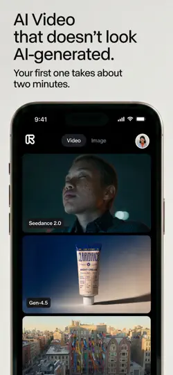 Capture d'écran de RunwayML sur iPhone 1
