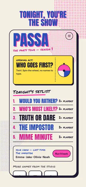 Passa : Party Games screenshot 1
