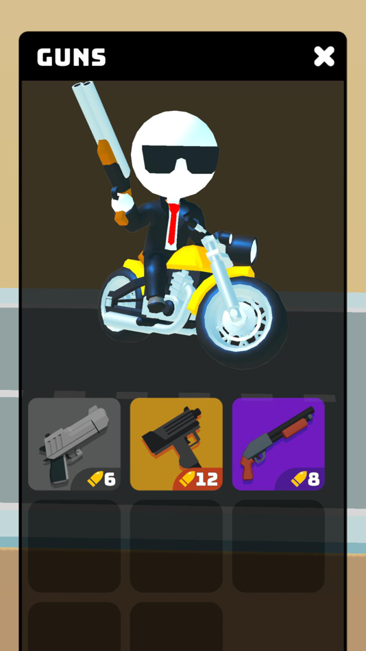#5. Guns & Bike: Push the Trigger (iOS) بواسطة: Vitalii Chardymov
