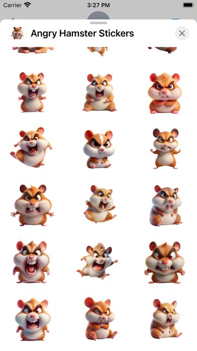 Screenshot #3 pour Angry Hamster Stickers