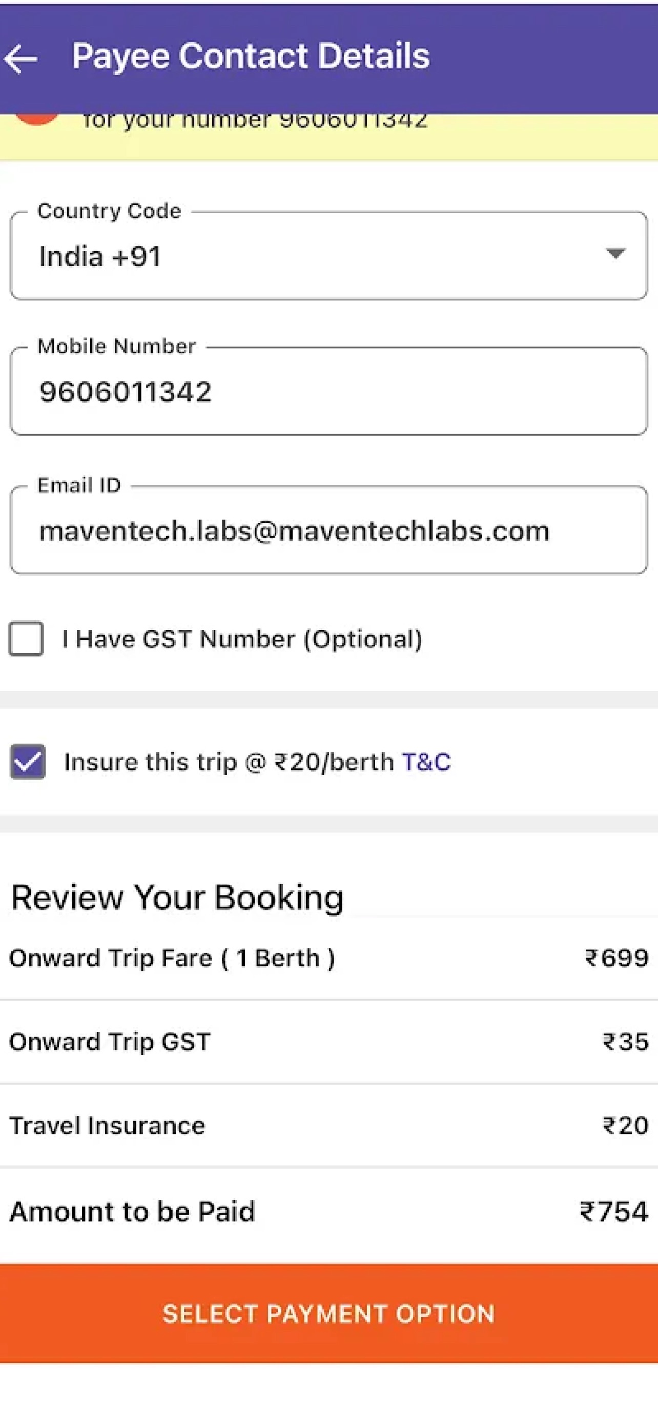 Screenshot 9 of Maa Laxmi Travels And Cargo