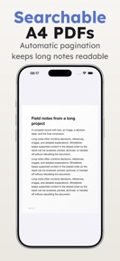 WholeNote: Export Notes screenshot
