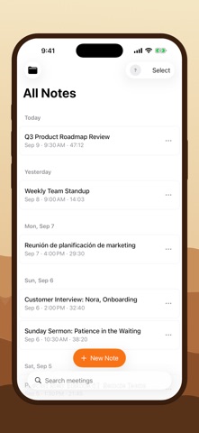 MoosePad: AI Meeting Notes Screenshot 3 of 10