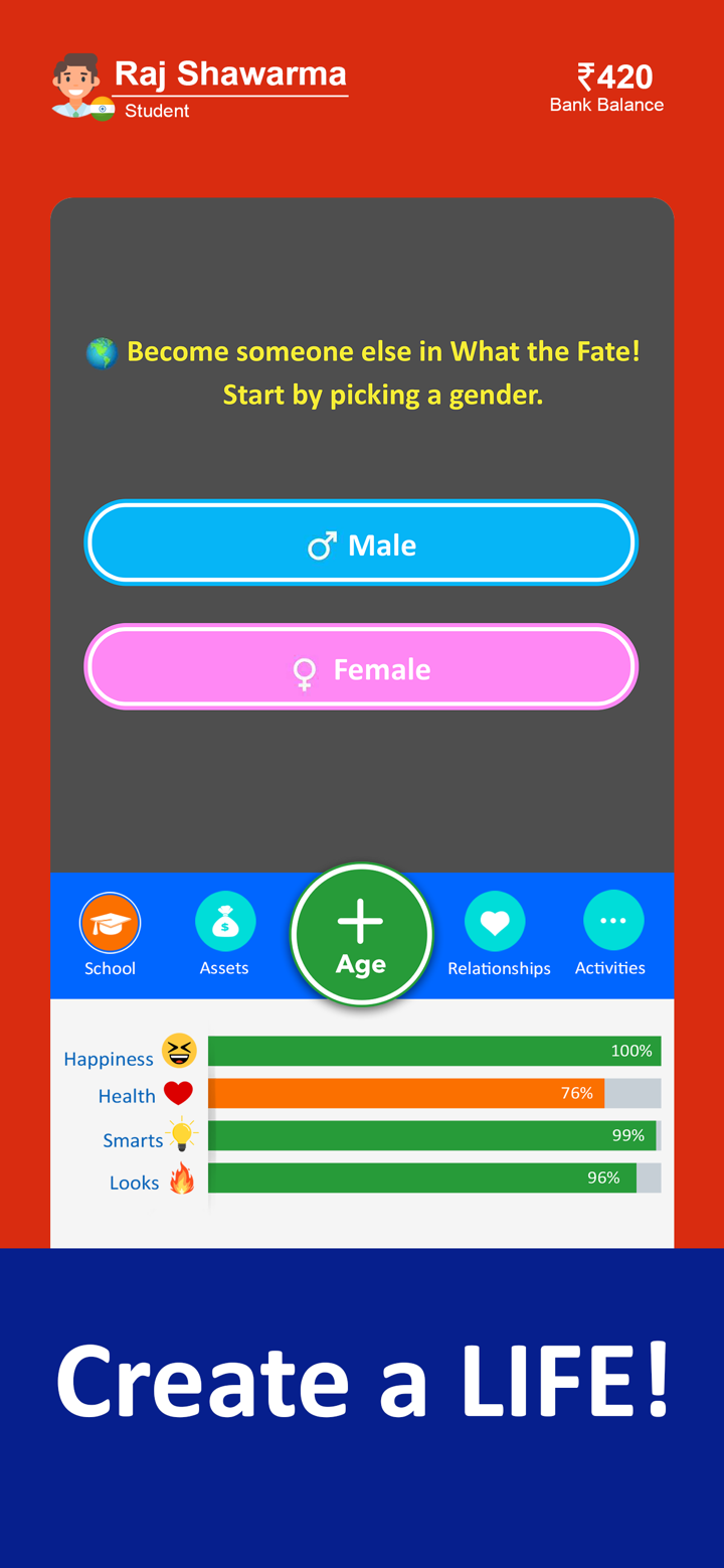 What The Fate! - BitLife India screenshot 2