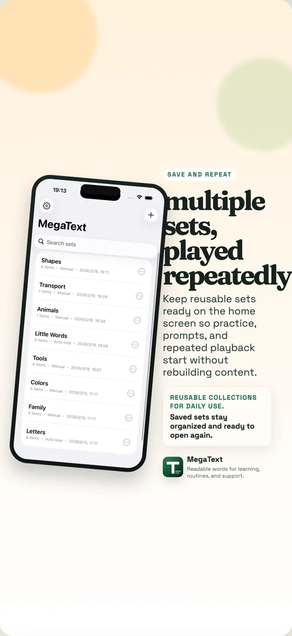 Screenshot #2 pour MegaText: Big Letters & Words