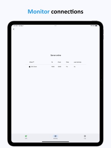 qrvpn iPad screenshot