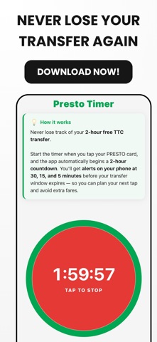 Presto Timer & TTC Transit screenshot