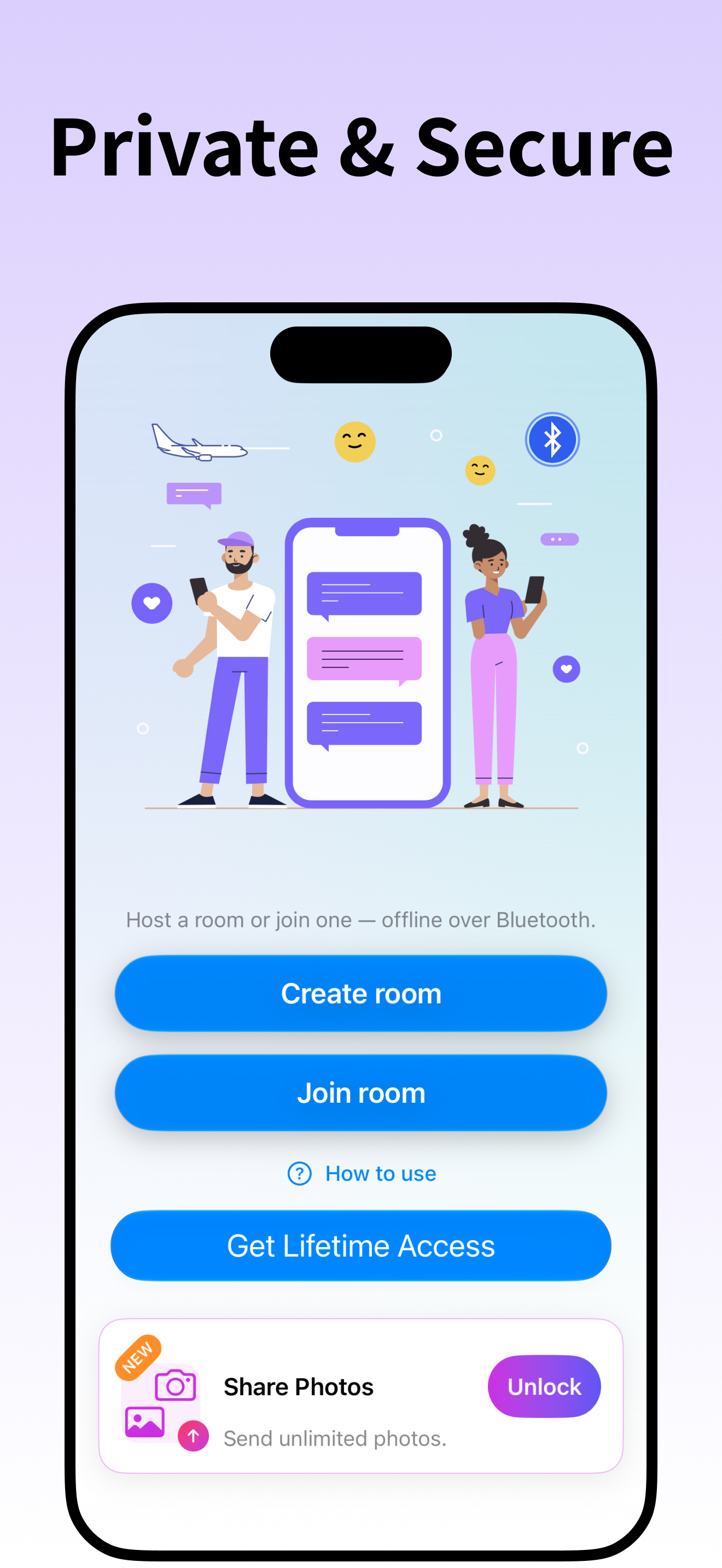 Offline Talk: Bluetooth Chat screenshot 2