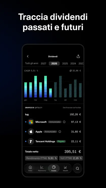 Screenshot 5 di 6 di getquin - Portfolio Tracker