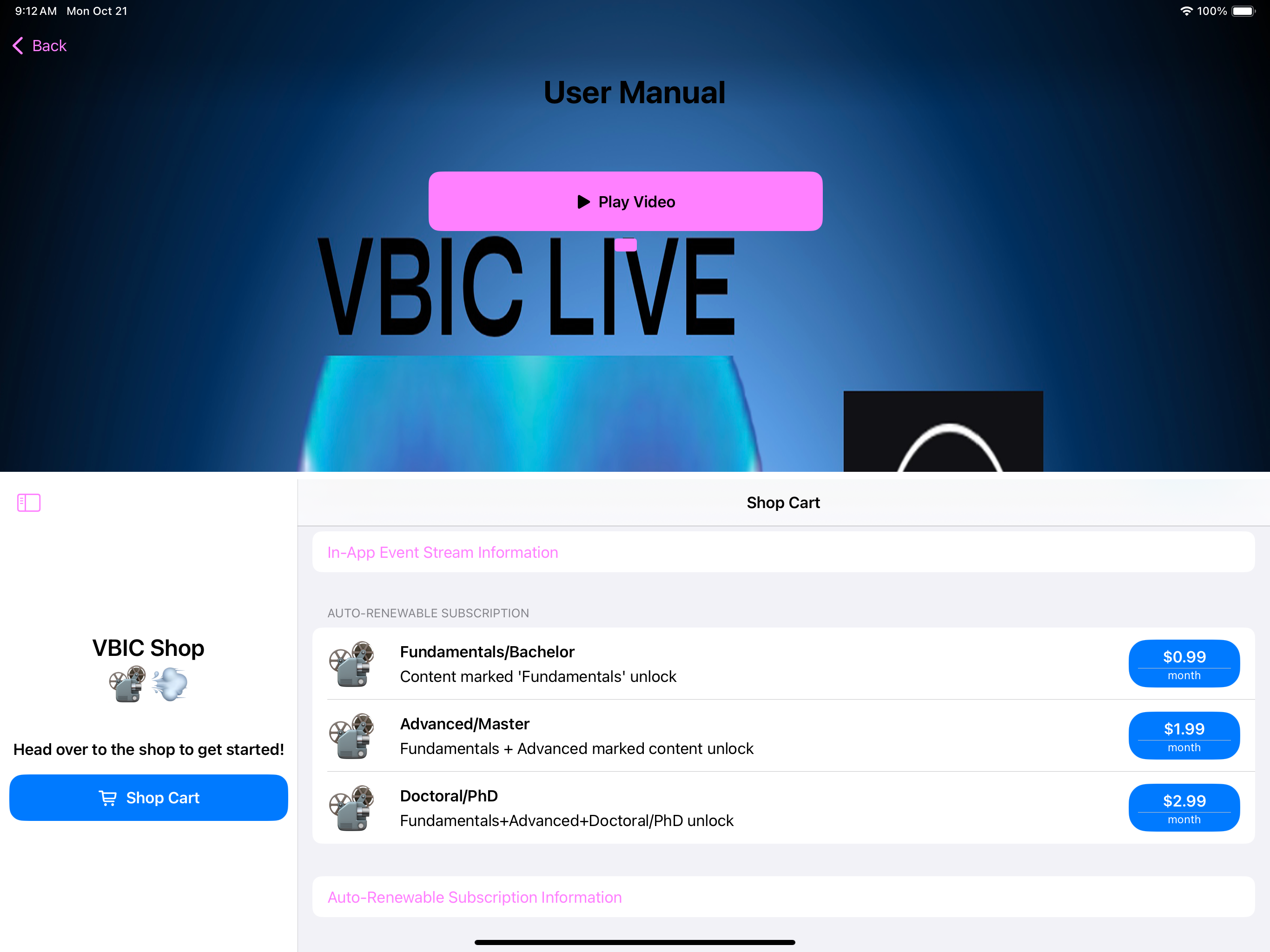 VBIC Science Channel