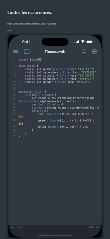 DraftCode : éditeur code texte screenshot 7 of 8