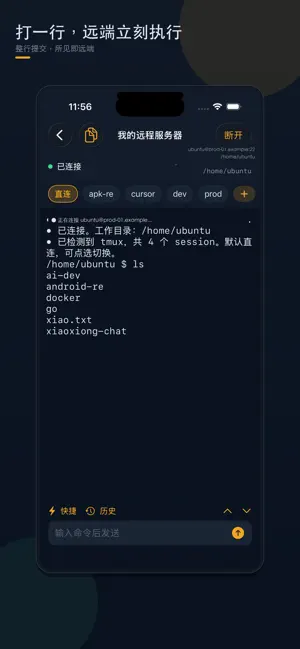 PocketTerm SSH screenshot 1