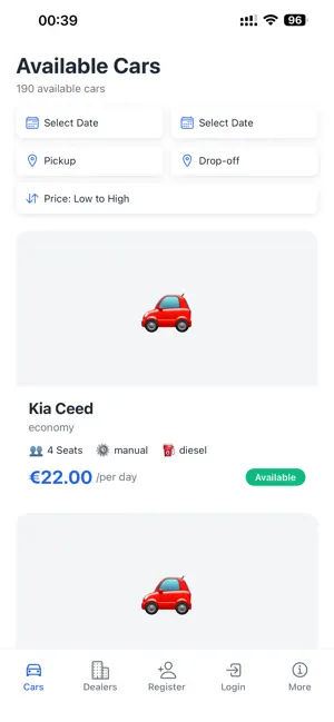 Rent a Car 24 MK screenshot 2