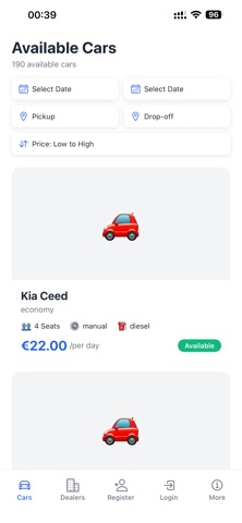 Rent a Car 24 MK iPhone screenshot