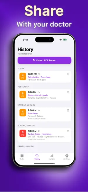 Migraine Tracker Pressure Pal screenshot 3