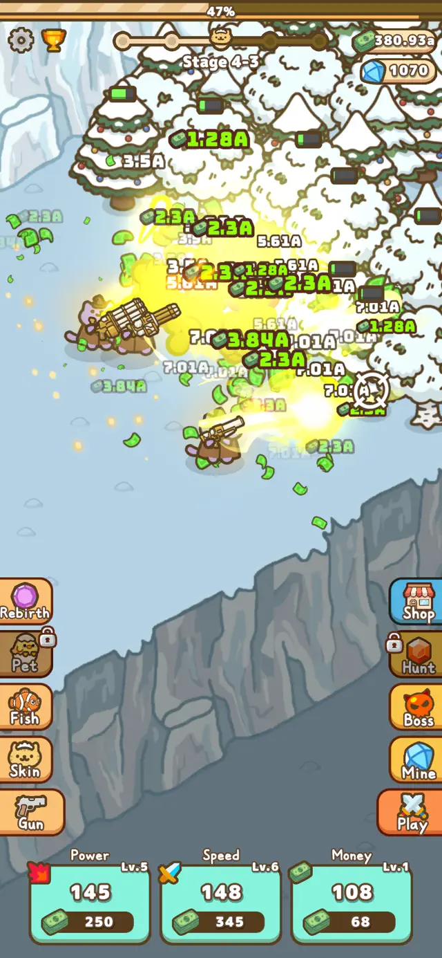 Idle Cat Gunner: Shooter RPG screenshot 7