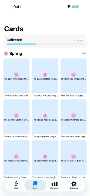 Collect Season Cards - Horeki screenshot 1
