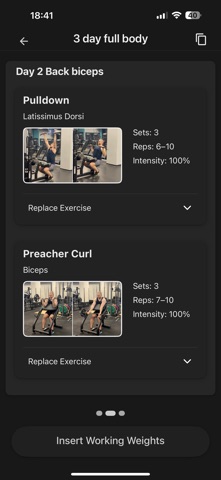 Training OP screenshot