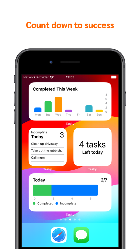 #1. Todo Reminders Widget : Tasky (iOS) 来自: Sufiyan Yasa
